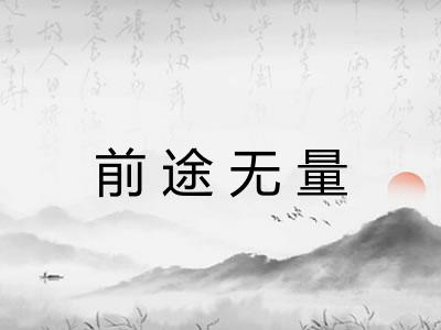 前途无量