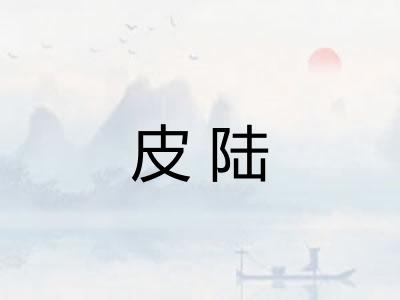 皮陆