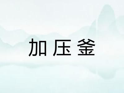 加压釜