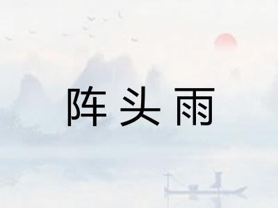 阵头雨