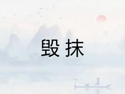 毁抹