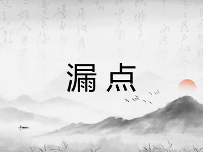 漏点