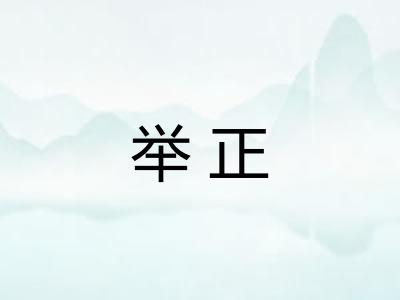 举正