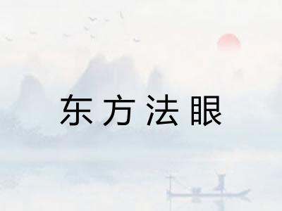 东方法眼