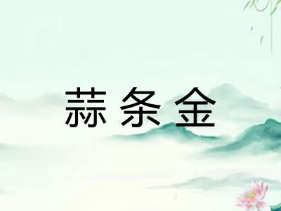 蒜条金