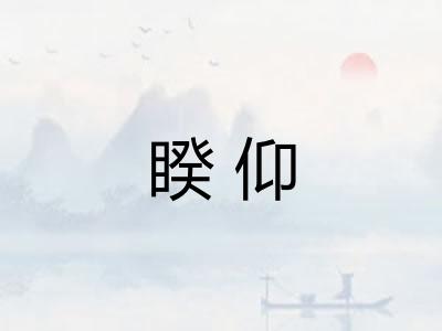 睽仰