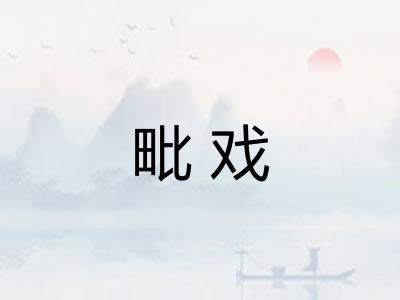 毗戏