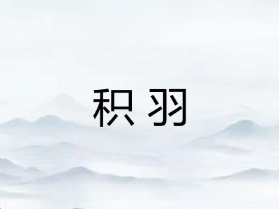 积羽