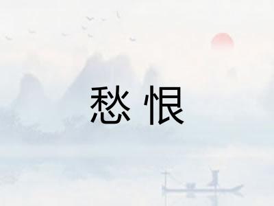 愁恨