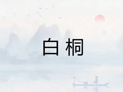 白桐