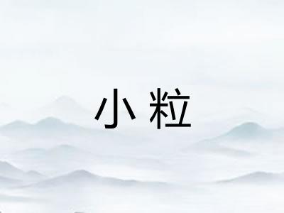 小粒