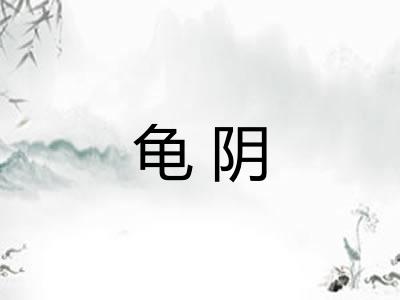 龟阴