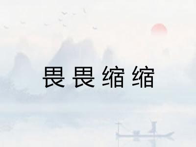 畏畏缩缩