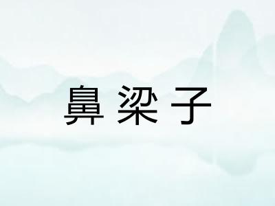 鼻梁子