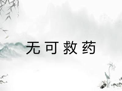 无可救药