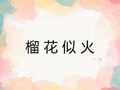 榴花似火