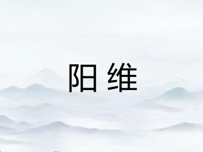 阳维