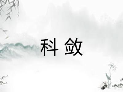 科敛