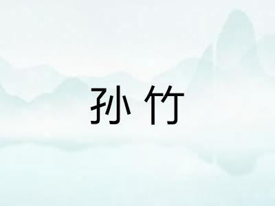 孙竹